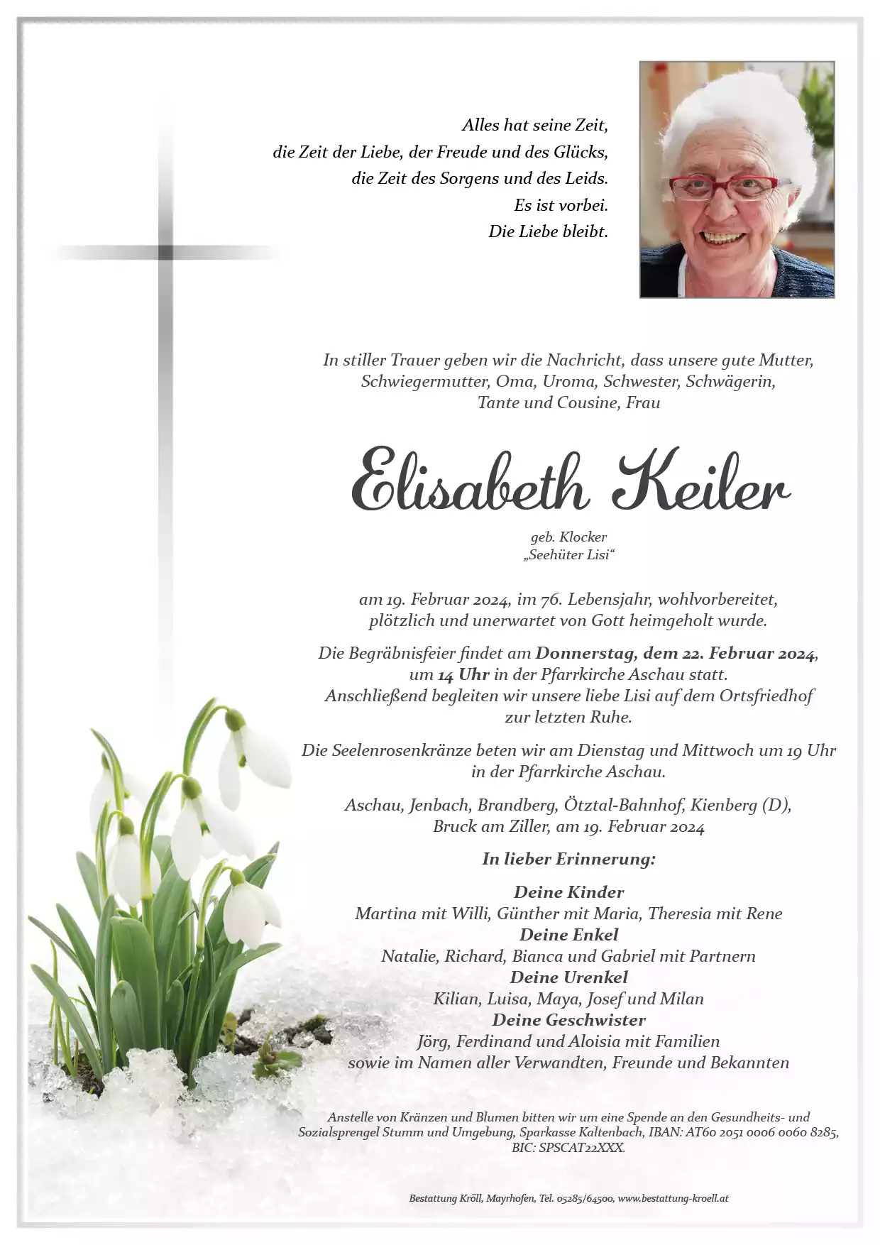 Parte von Elisabeth Keiler